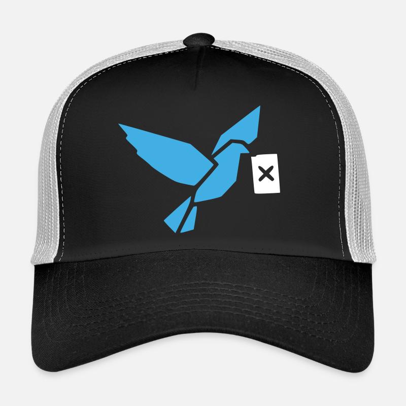 Origami Vogel Taube Geometrisch Trucker Cap
