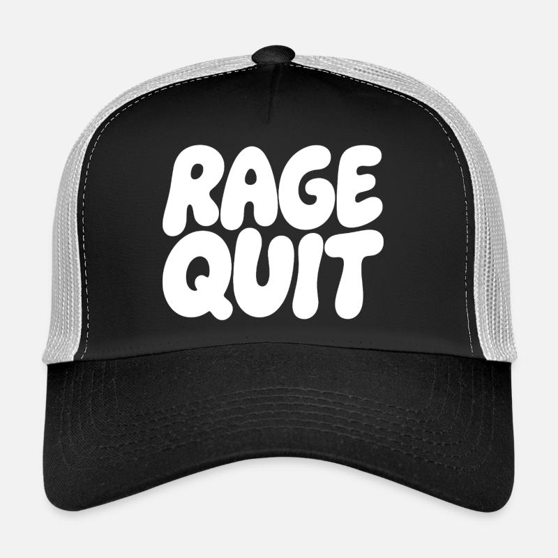 Police à bulle Rage Quit Casquette trucker 