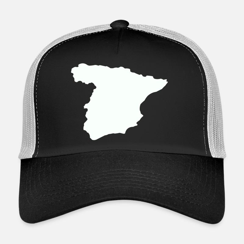 Spain Maps Silhouette Design Trucker Cap