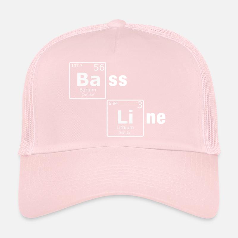 Ligne de basse PSE Éléments du tableau périodique Nerd Casquette trucker 