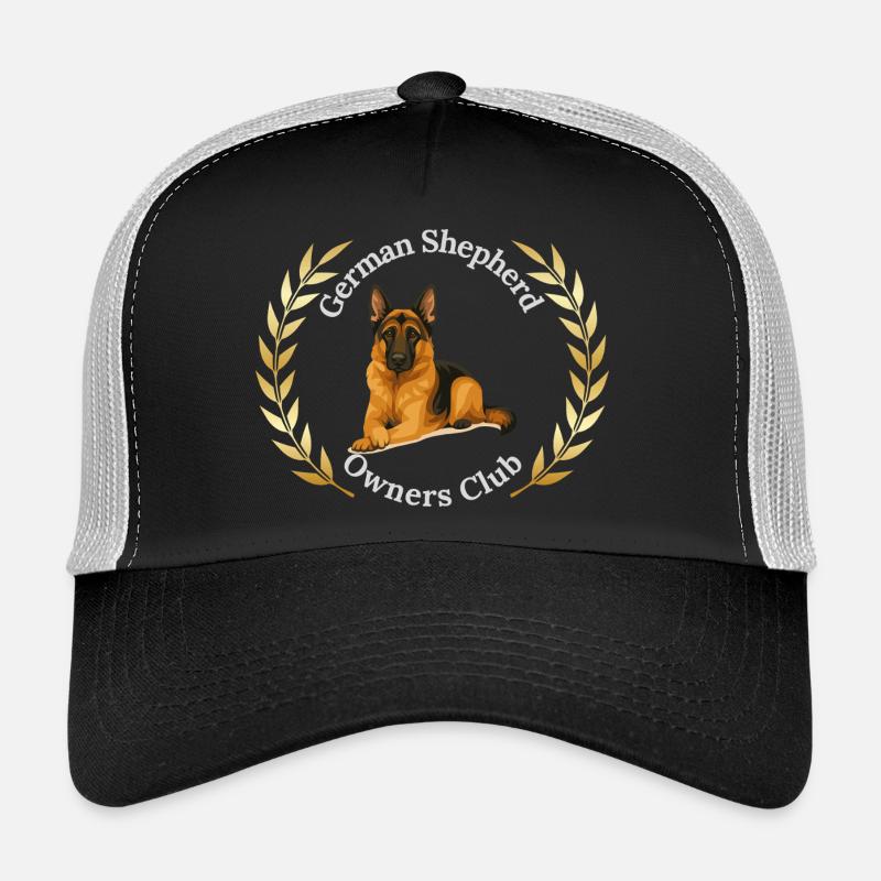 German Shepherd Owners Club Logo - Trucker Cap - black/stone grey