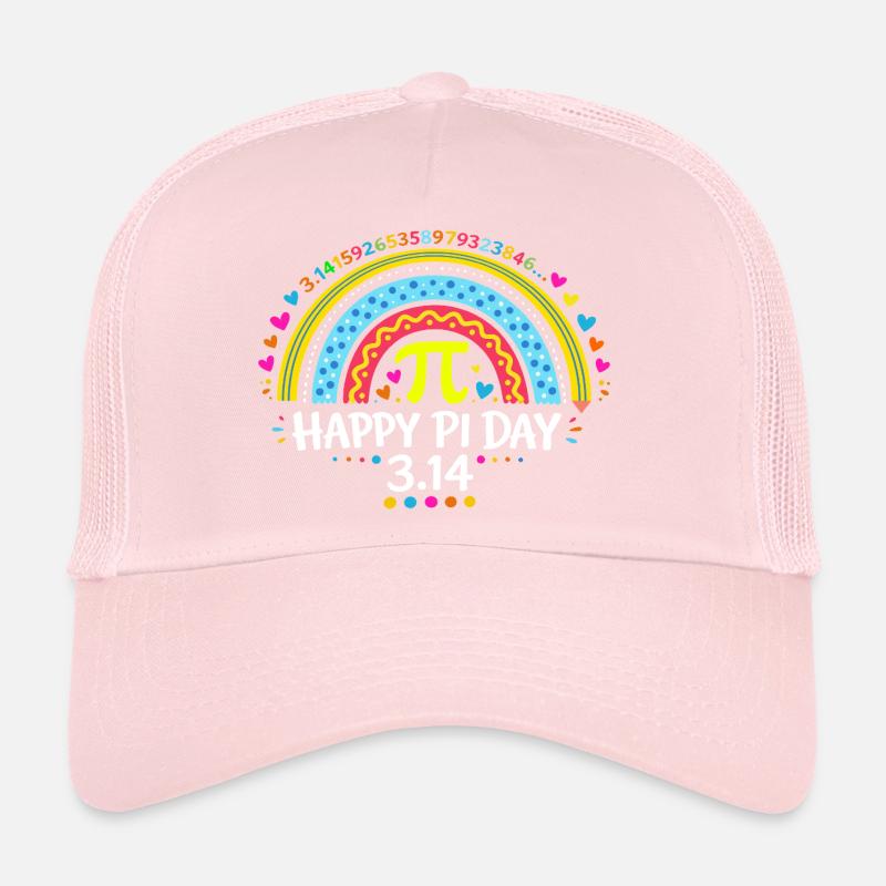 Happy Pi Day Rainbow - Cadeau Prof de Maths & Écol Casquette trucker 