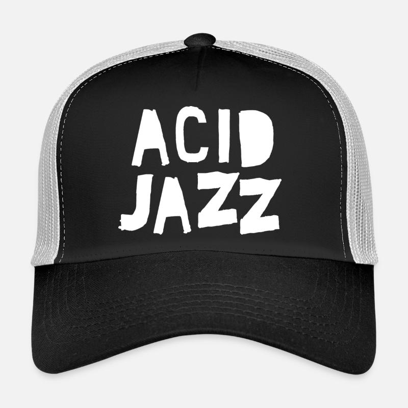 Acid Jazz Bold Typography Tee Casquette trucker 