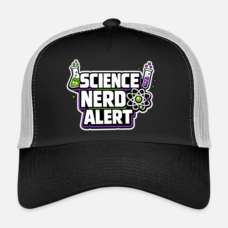 Science Nerd Alert Motiv - Trucker Cap - Schwarz/Steingrau