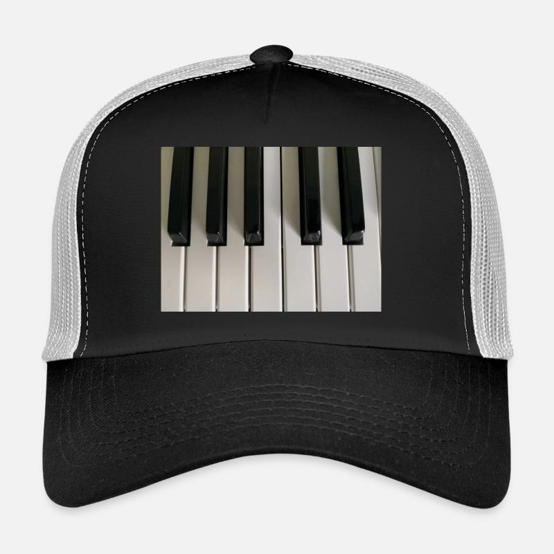clés de piano - Casquette trucker - noir/gris pierre