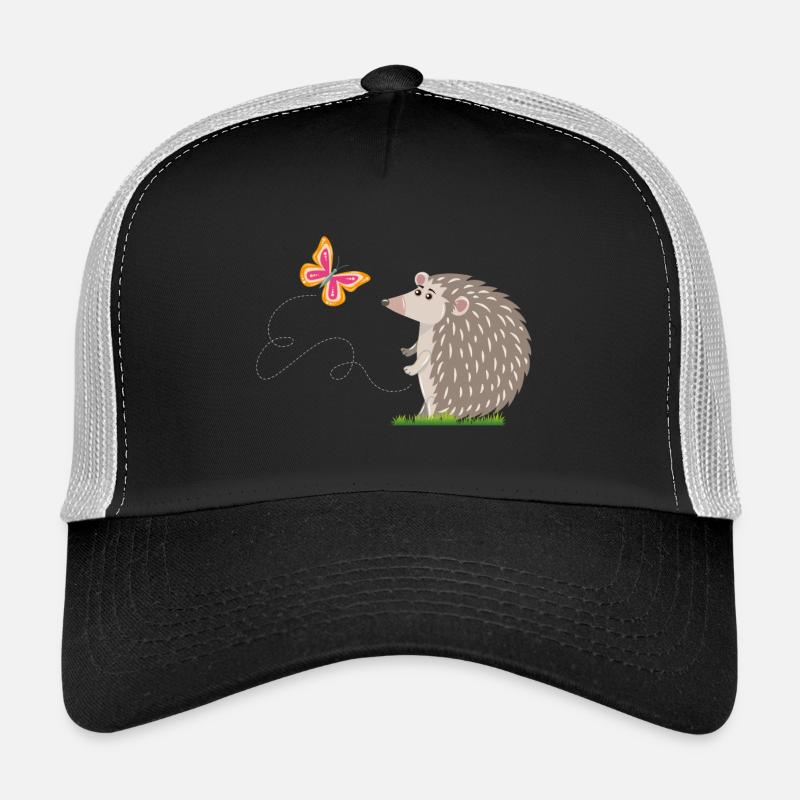Hérisson et papillon Casquette trucker 
