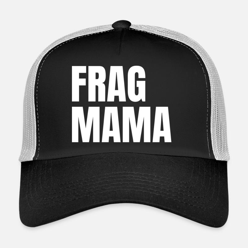 Frag Mama Bold Typo - Trucker Cap - Schwarz/Steingrau