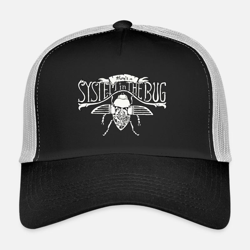 System in the Bug - Trucker Cap - Schwarz/Steingrau