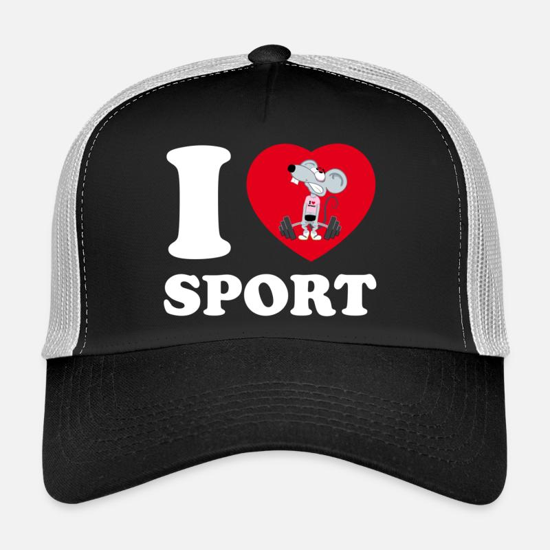j’adore le sport [blanc] Casquette trucker 