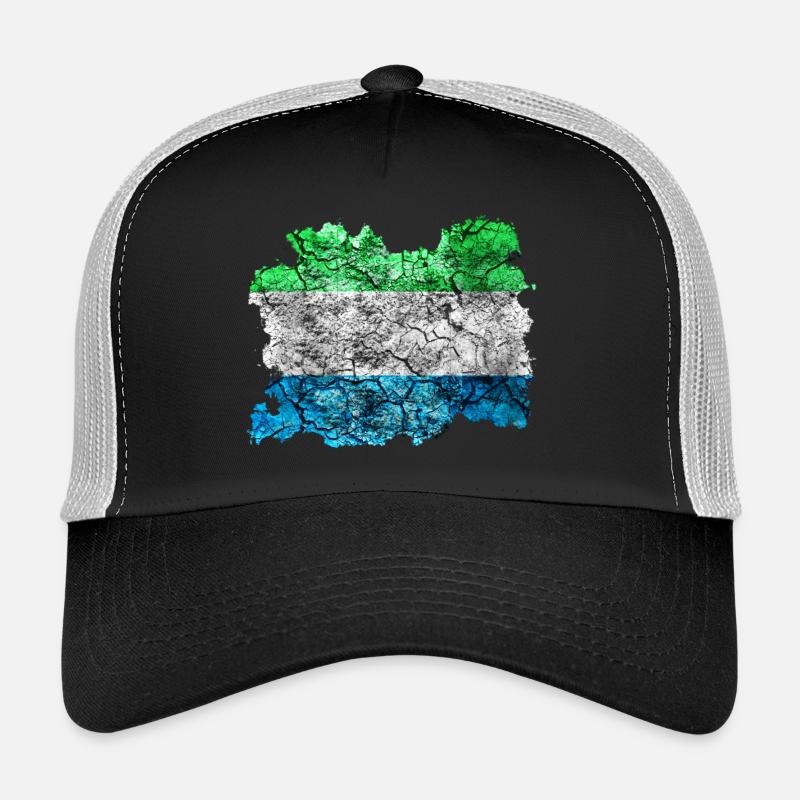 Sierra Leone vintage flag Trucker Cap