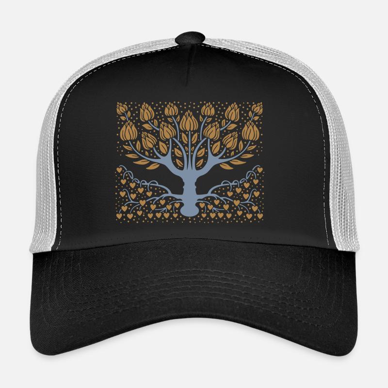 Fantastic tree - Casquette trucker  - noir/gris pierre