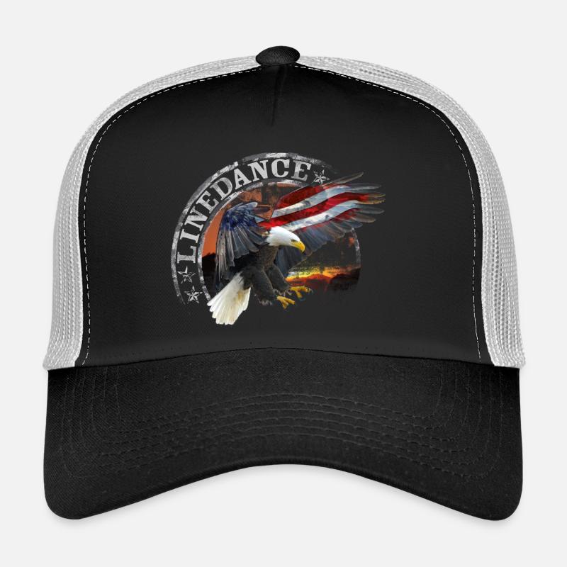 kl_linedance32 - Casquette trucker - noir/gris pierre
