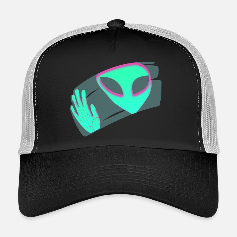 Alien - Trucker Cap - Schwarz/Steingrau
