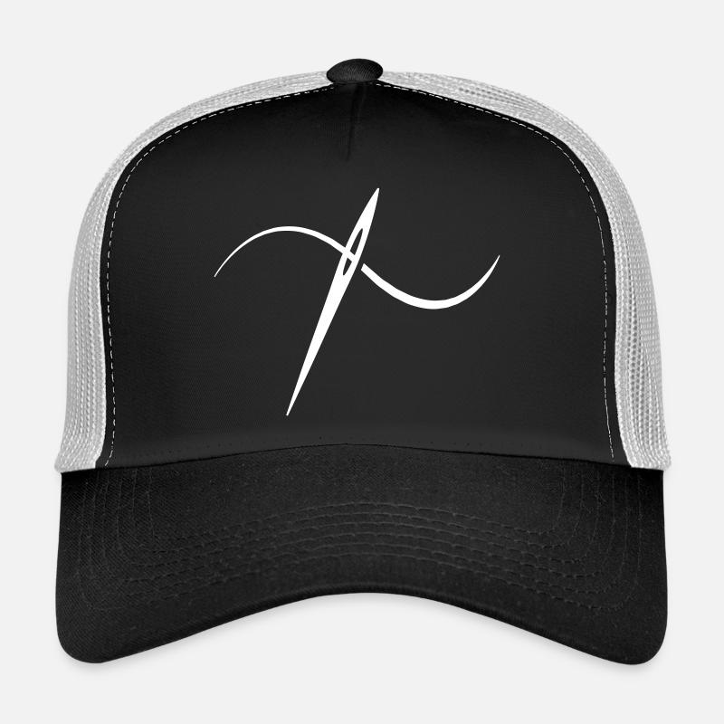 Knitting Sewing Crochet - Trucker Cap - black/stone grey