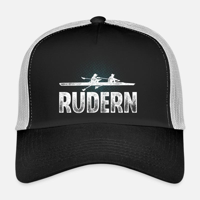Rudern Ruderer Ruderboot - Trucker Cap - Schwarz/Steingrau