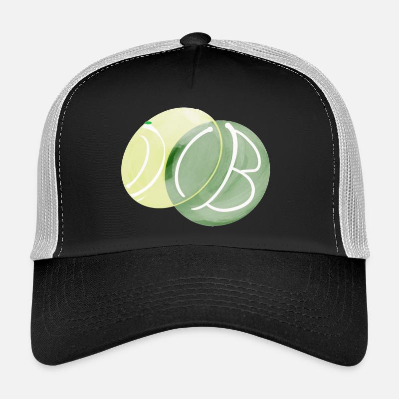 The Green Dot - Trucker Cap - Schwarz/Steingrau