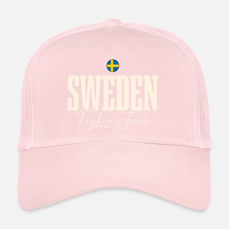 Excursion de pêche en Suède Casquette trucker 