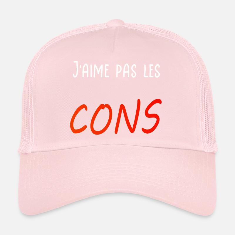 J’aime pas les cons Casquette trucker 