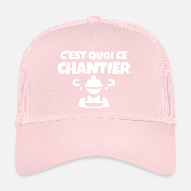 chantier, chef de chantier, construction Casquette trucker 