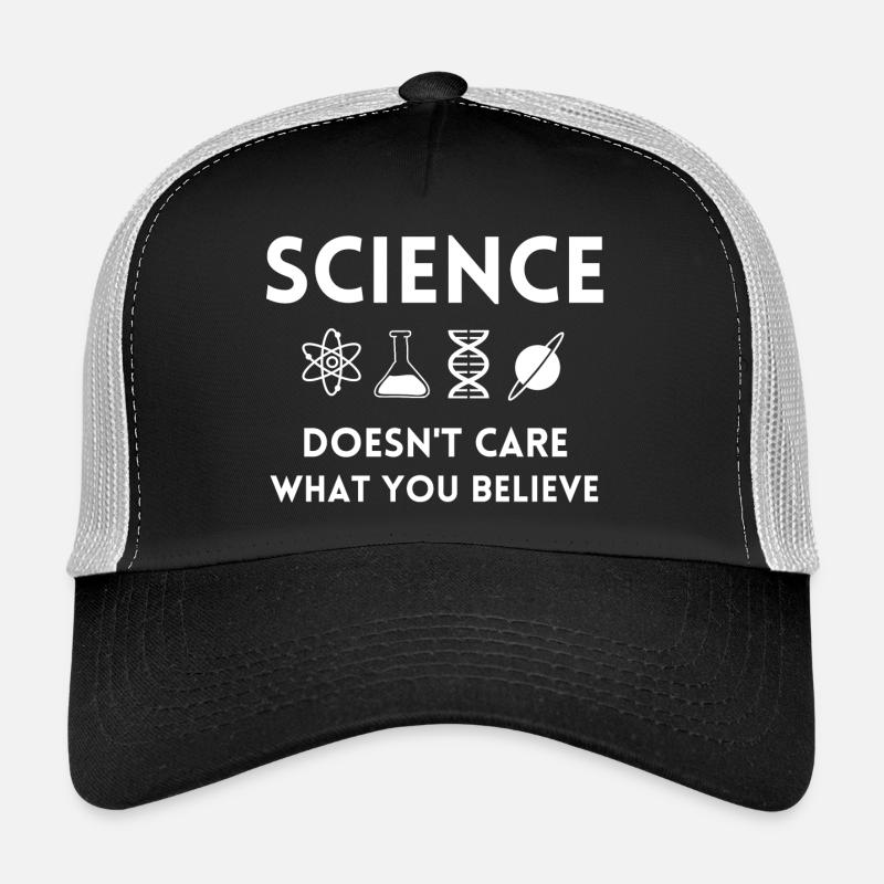 science, fan de science, scientifique - Casquette trucker  - noir/gris pierre