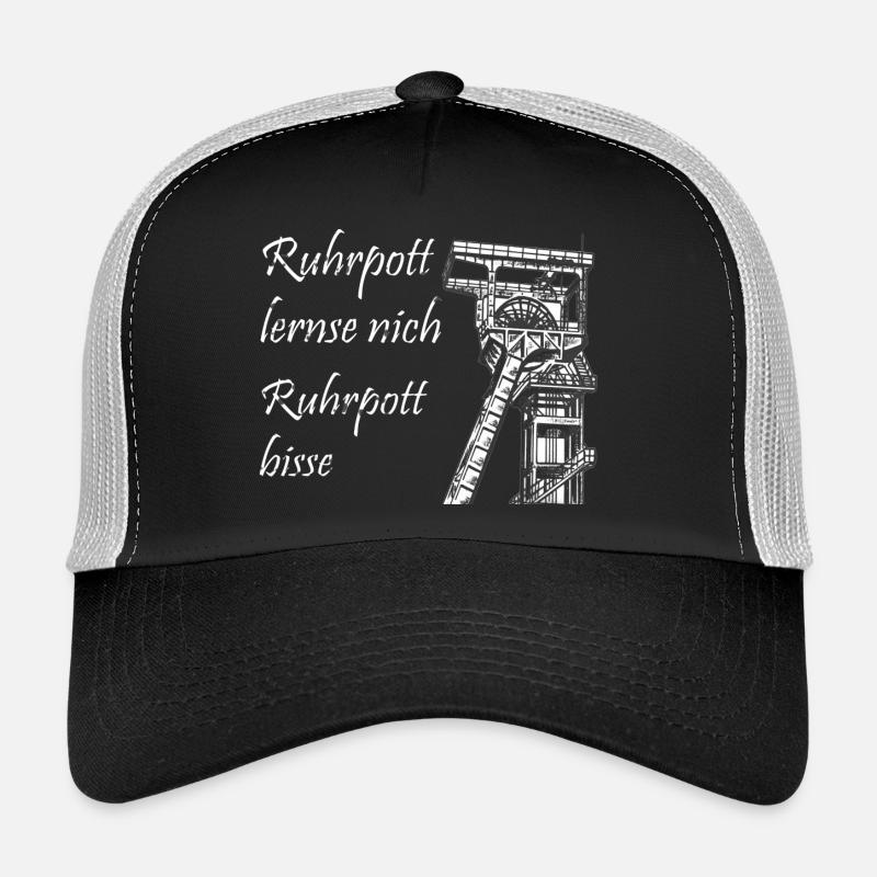 Ruhrpott lernse nich - Trucker Cap - Schwarz/Steingrau