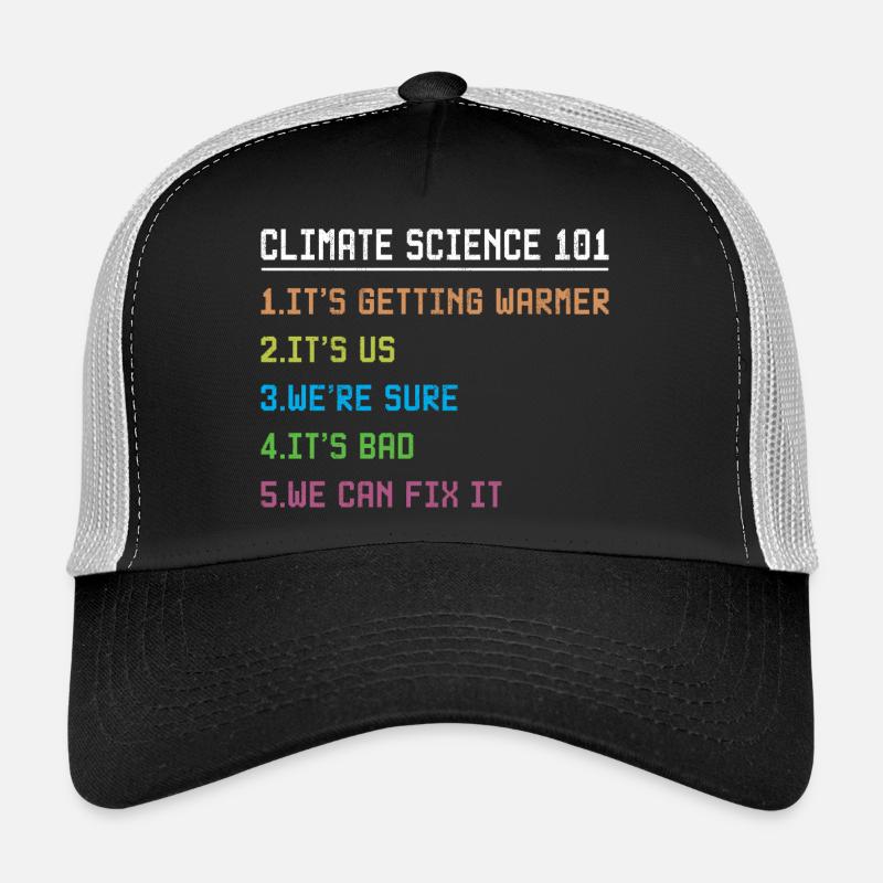 Science March Earth Day Climate Change Scientists - Trucker Cap - Schwarz/Steingrau