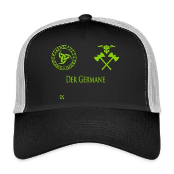 Der Germane - Trucker Cap - Schwarz/Steingrau - Vorne