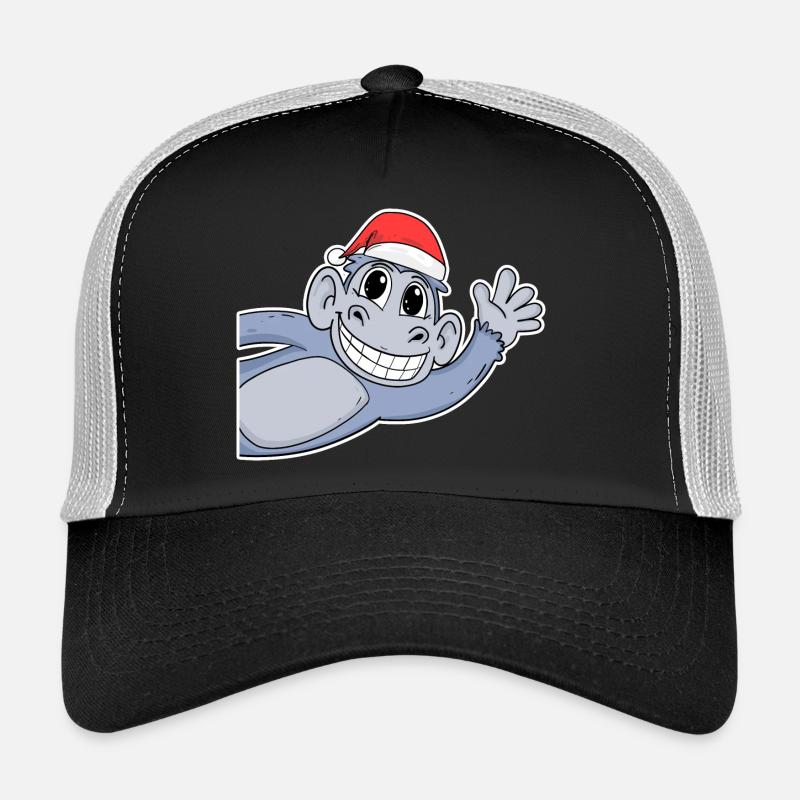 Noël singe Casquette trucker 