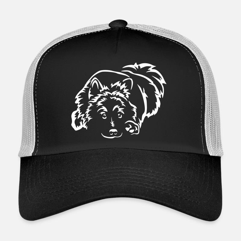 Eurasier "Black Edition" - Trucker Cap - Schwarz/Steingrau