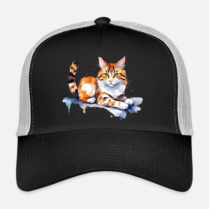 Katze im Schnee Trucker Cap