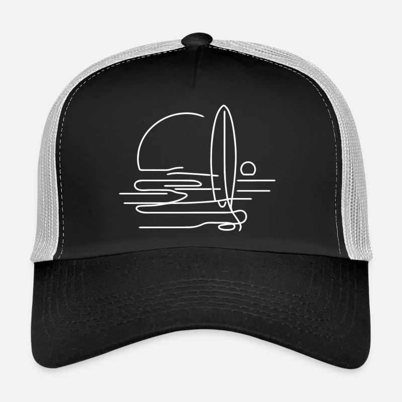 Surf - Casquette trucker  - noir/gris pierre