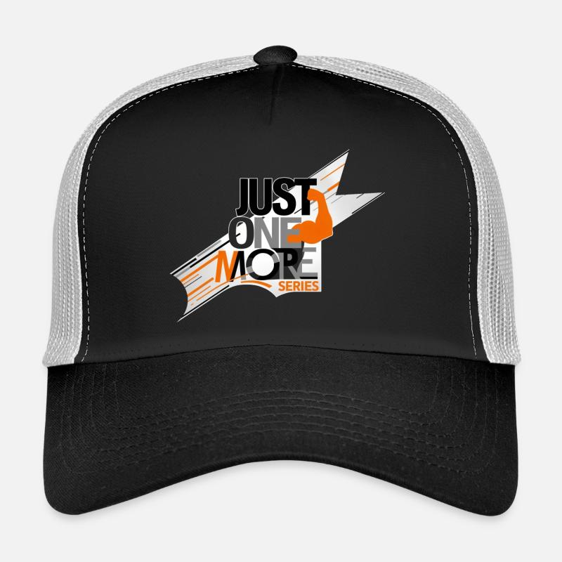 noch eine Serie - Trucker Cap - Schwarz/Steingrau