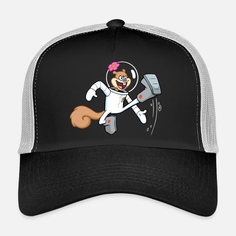 Bob l'Éponge Sandy Écureuil Design - Casquette trucker  - noir/gris pierre