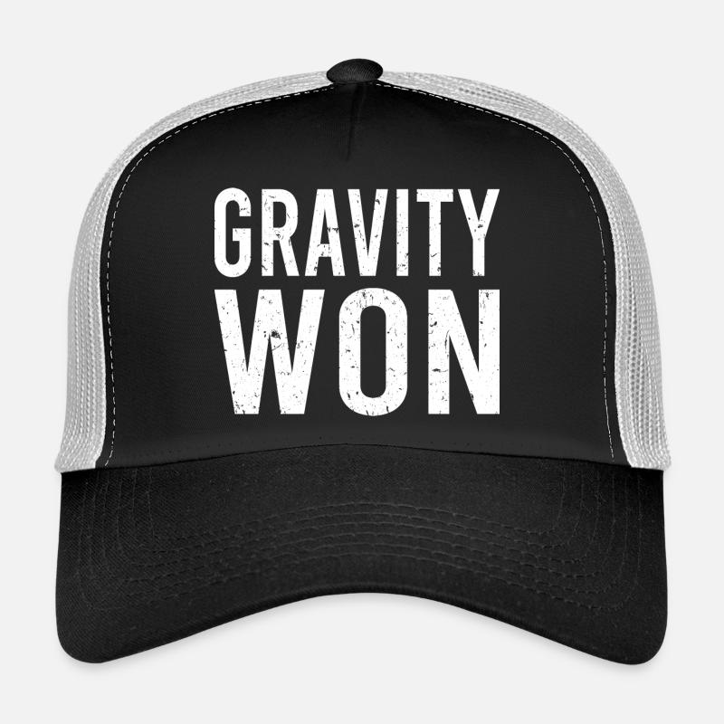 Vintage Gravity Won Lustiger Arm Bein Knochen Trucker Cap
