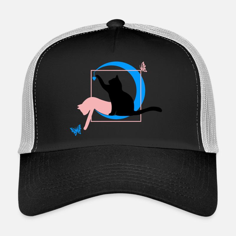 Die Katze Leonardo Da Vinci Style mit Herz Trucker Cap