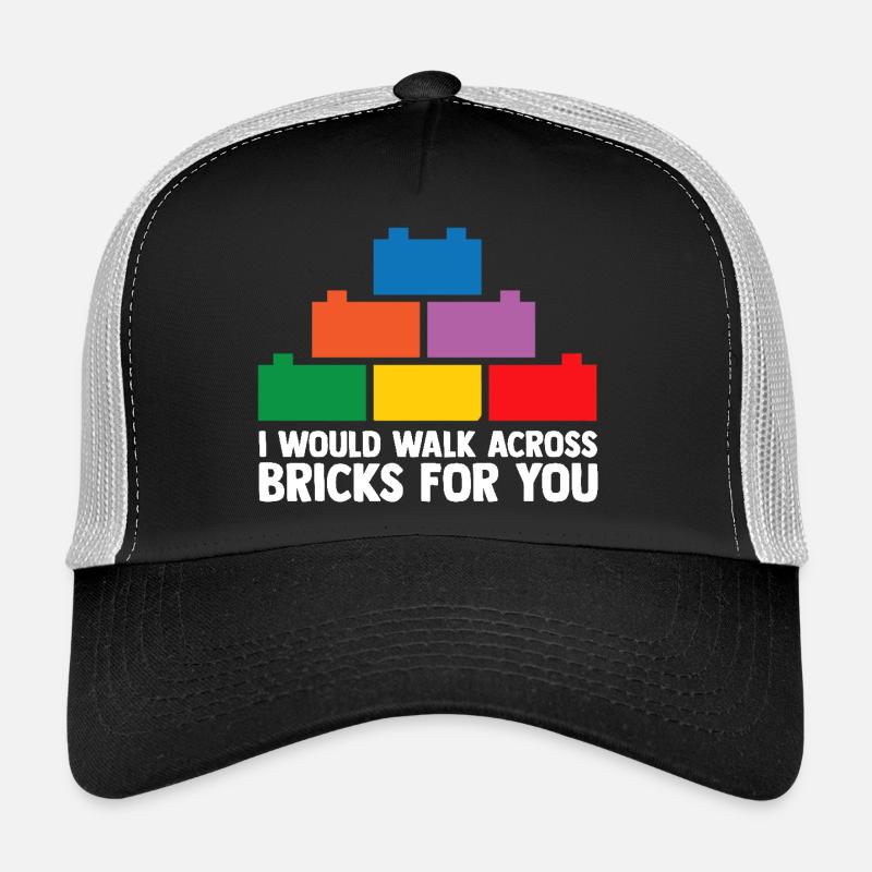Constructeur de briques Jouets Blocs Blocs de serrage Briques Casquette trucker 