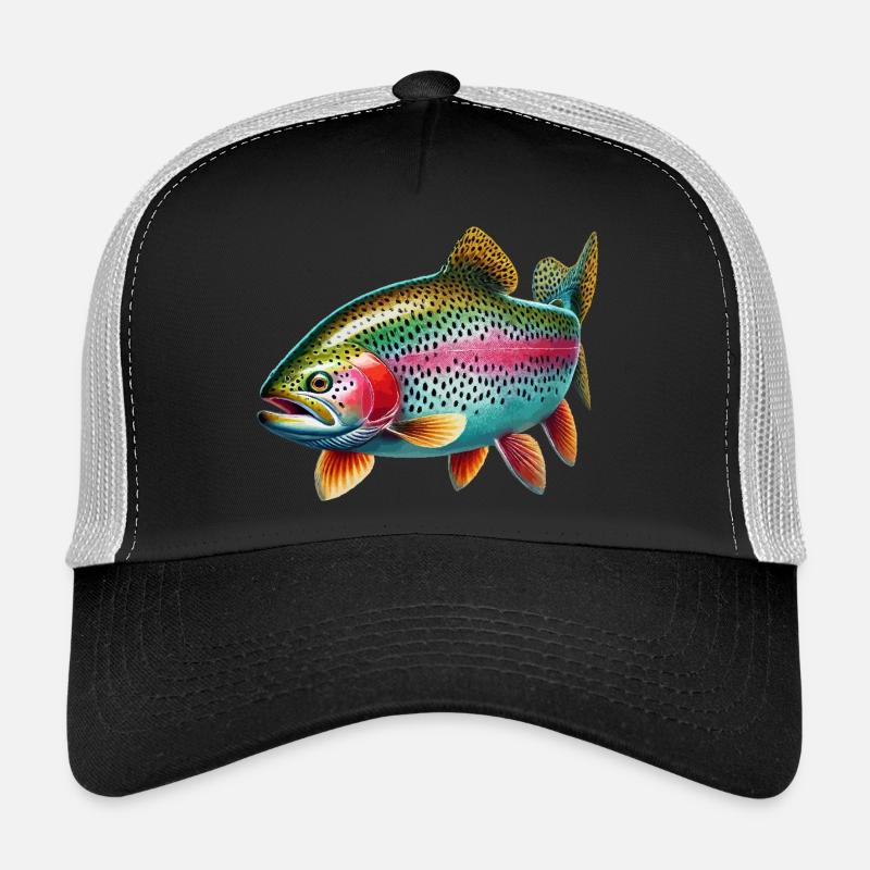 Truite arc-en-ciel Casquette trucker 