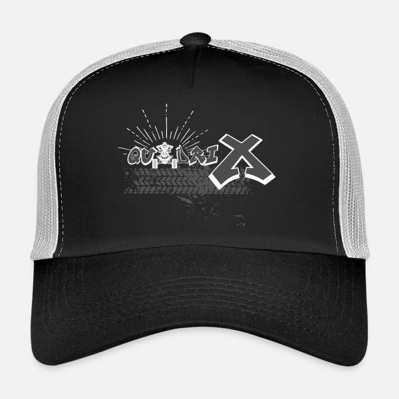 QuadriX (QX) - Casquette trucker - noir/gris pierre