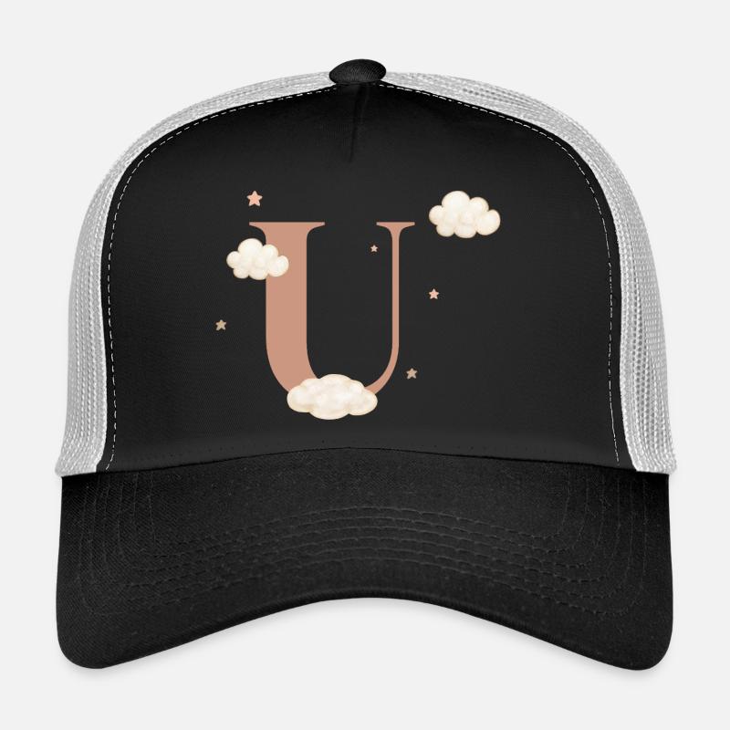 Letter u clouds stars Trucker Cap