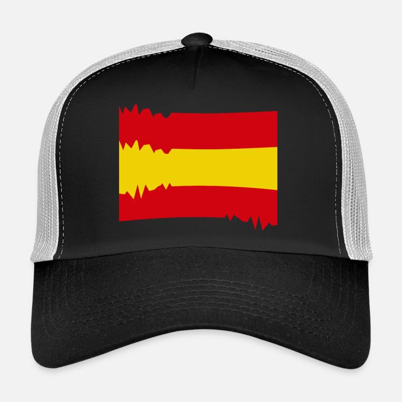 Drapeau espagnol : aspect flou Casquette trucker 