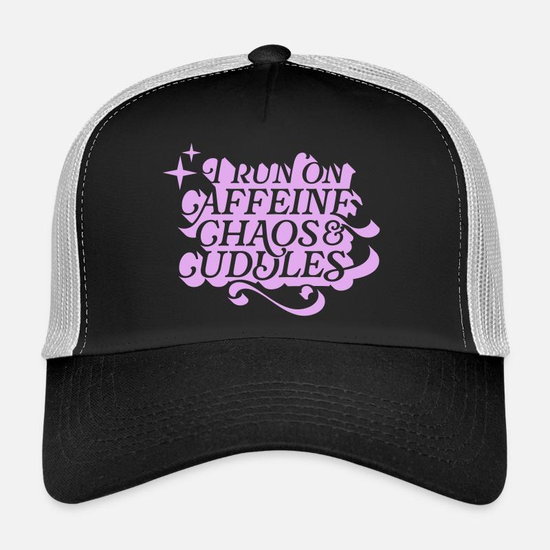 Caffeine Chaos Cuddles – Power Mode On Trucker Cap