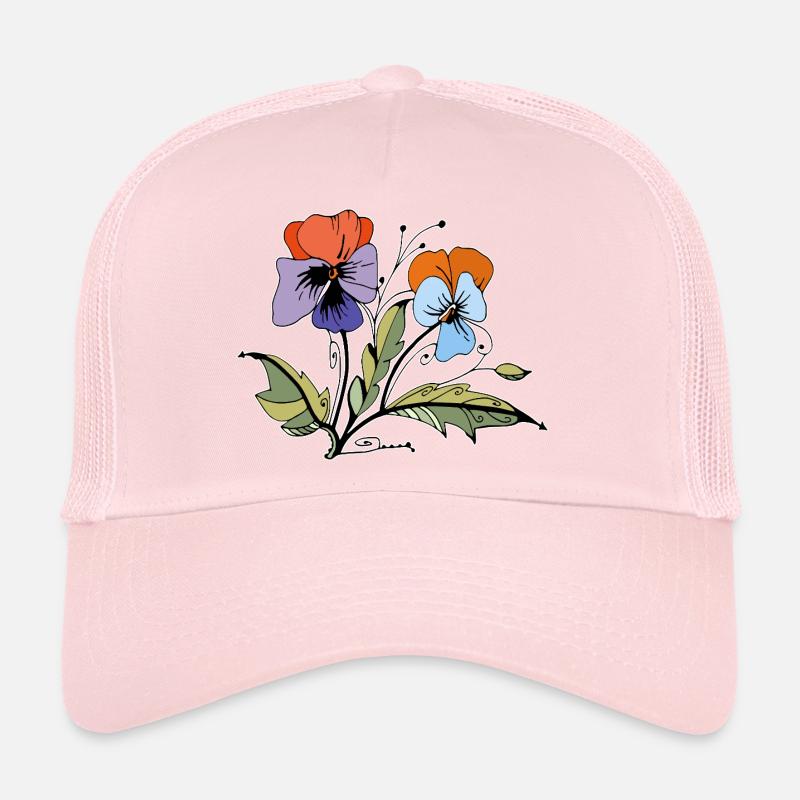Fleur Casquette trucker 