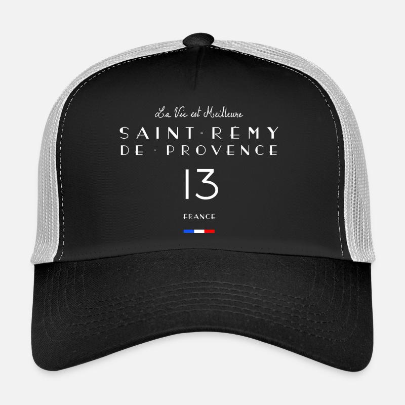 Saint-Rémy de Provence 13 Bouches-du-Rhône - Trucker Cap - Schwarz/Steingrau