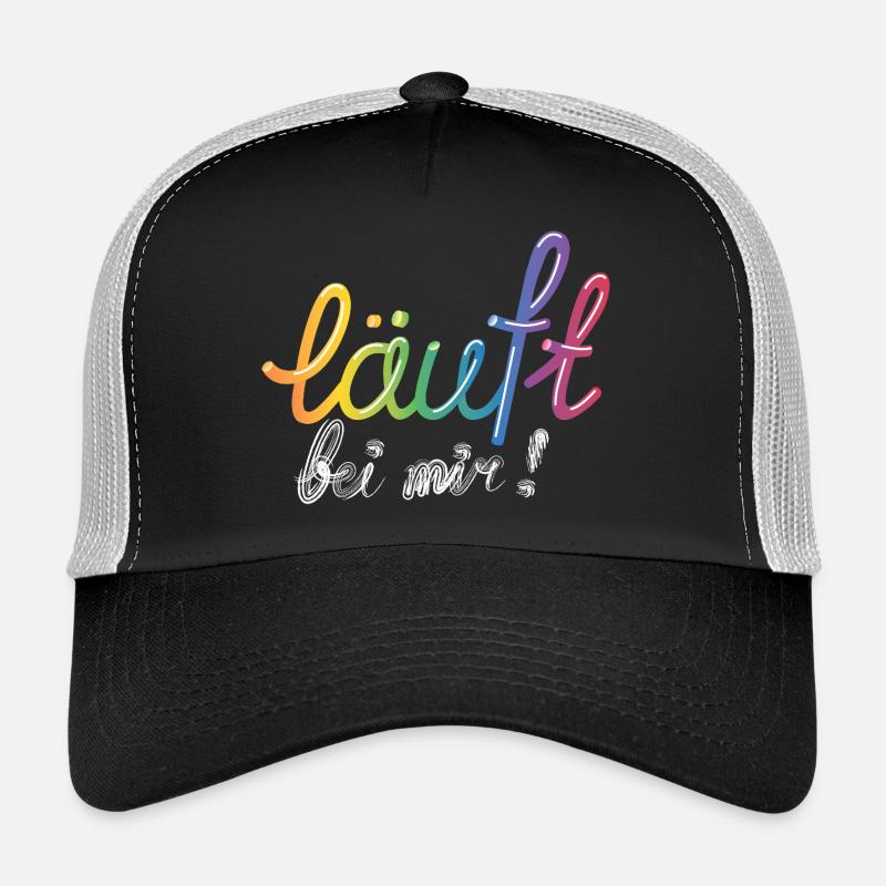 Läuft bei mir! Regenbogen Trucker Cap