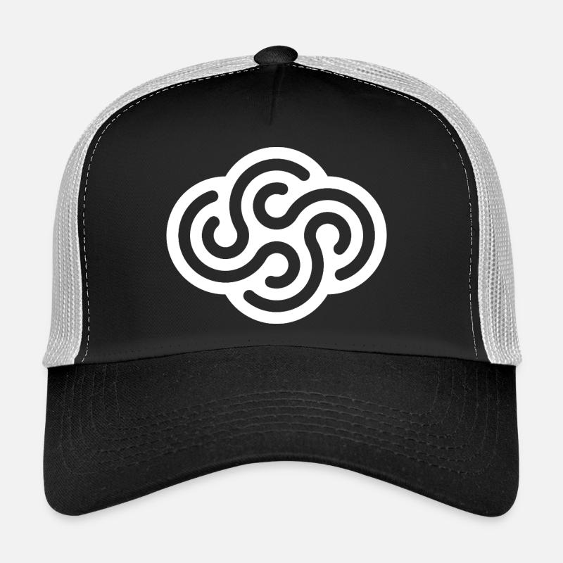 WHIRLS - Trucker Cap - black/stone grey