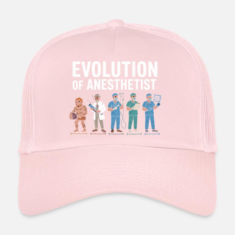 Illustration de l'évolution des anesthésistes Casquette trucker 