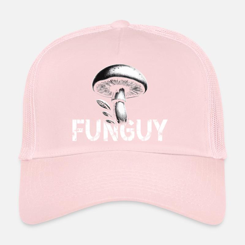 Design champignon avec lettrage Casquette trucker 