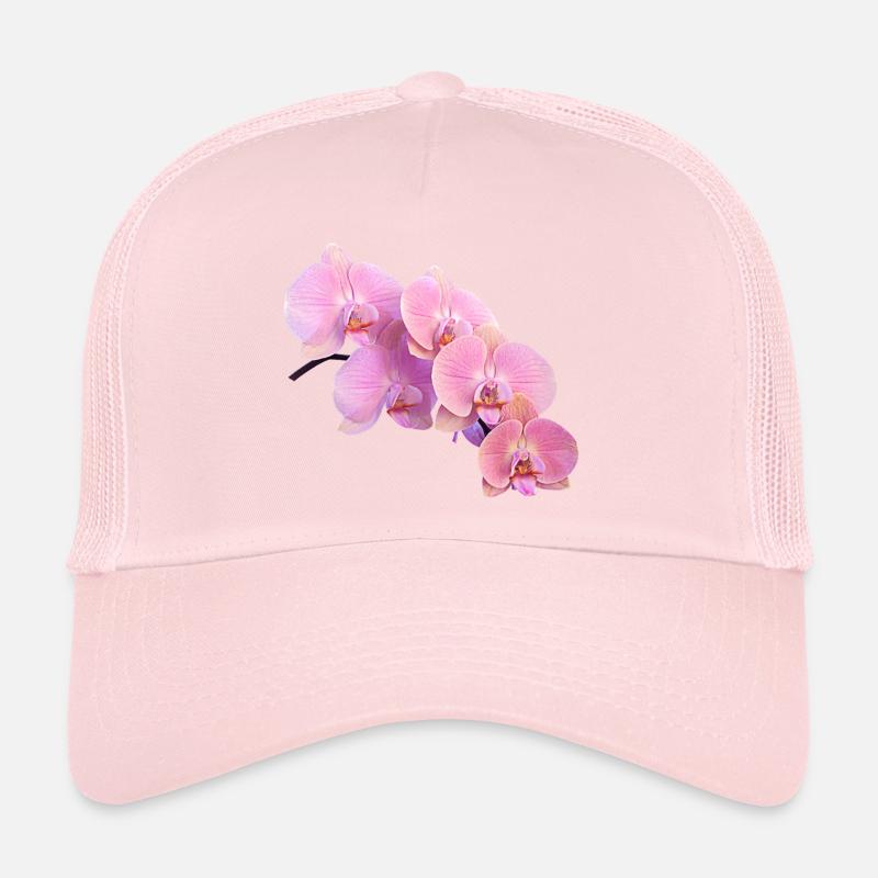 orchidée rose isolé clipart Casquette trucker 