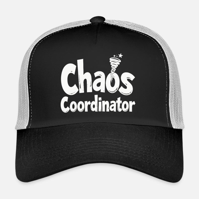 Chaos Coordinator - Lustiger Spruch - Trucker Cap - Schwarz/Steingrau