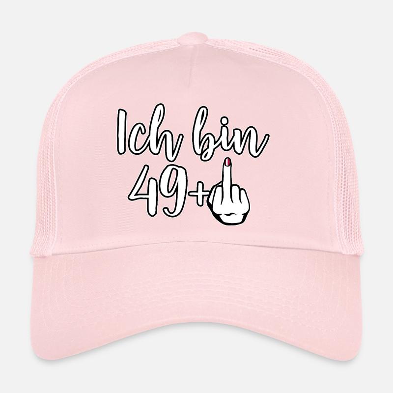 Ich bin 49+ Mittelfinger - Geburtstag Trucker Cap